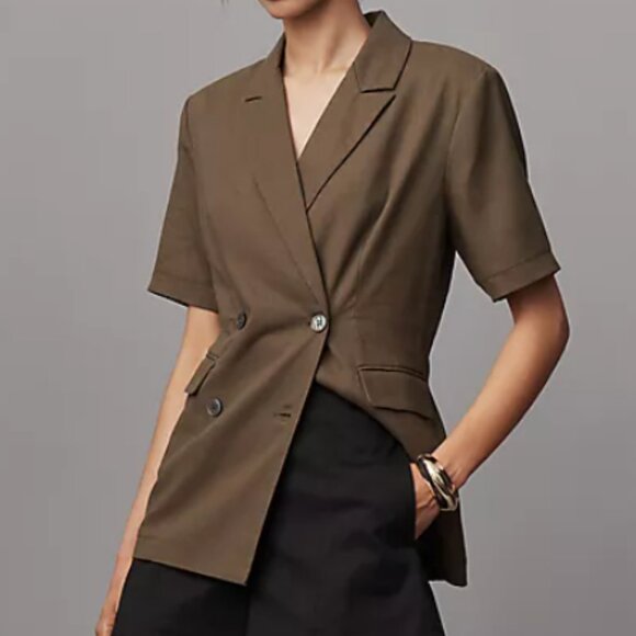 Dolan Left Coast Short-Sleeve Linen Blend Blazer - Picture 4 of 7